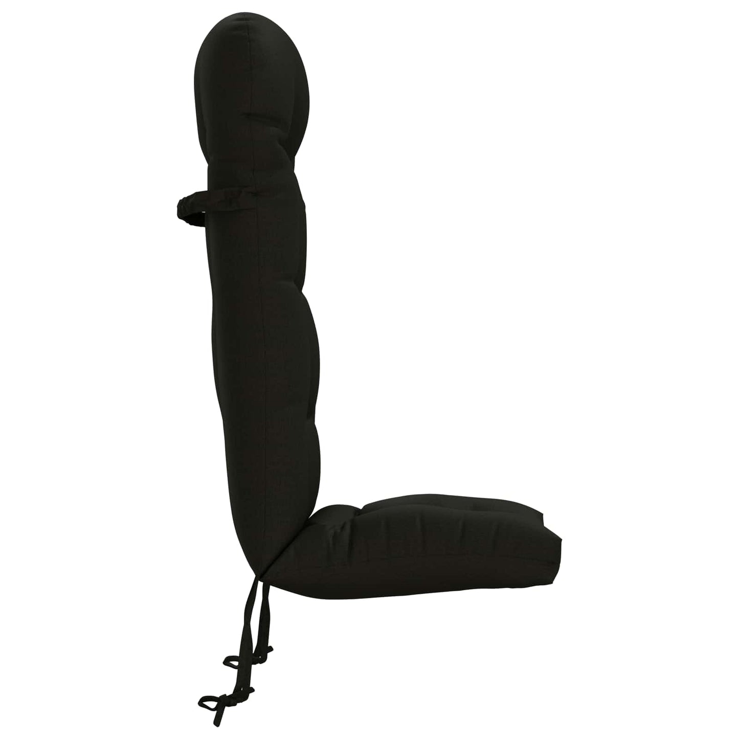 vidaXL Sun Lounger Cushion PUTTEN 100% Polyester Black