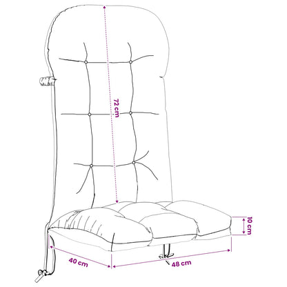 vidaXL Sun Lounger Cushion PUTTEN 100% Polyester Anthracite