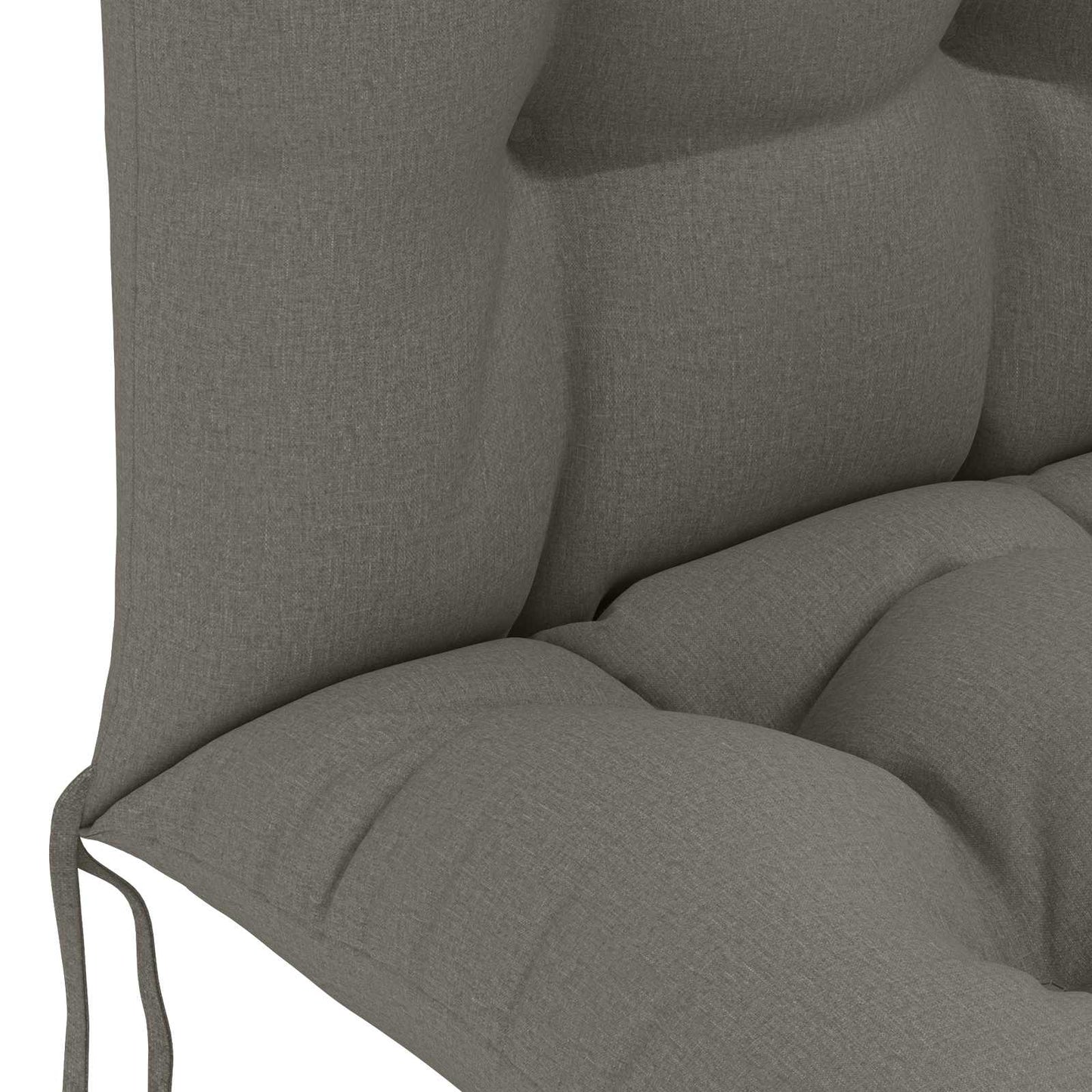vidaXL Sun Lounger Cushion PUTTEN 100% Polyester Grey 48 x 112 x 10 cm