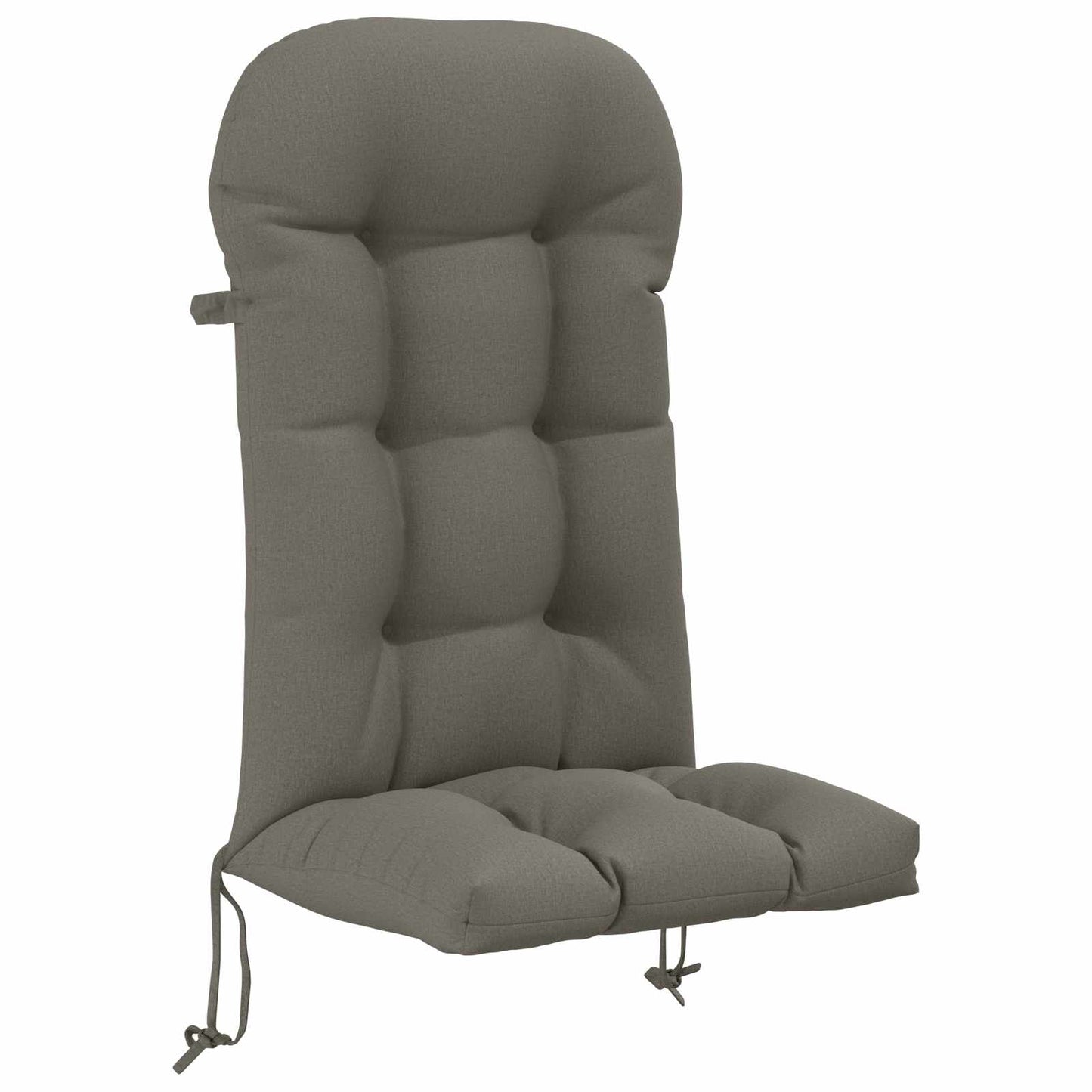 vidaXL Sun Lounger Cushion PUTTEN 100% Polyester Grey 48 x 112 x 10 cm