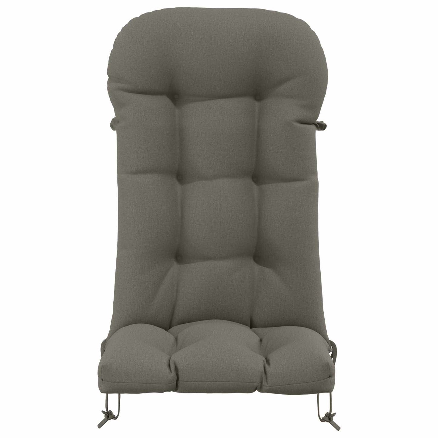 vidaXL Sun Lounger Cushion PUTTEN 100% Polyester Grey 48 x 112 x 10 cm