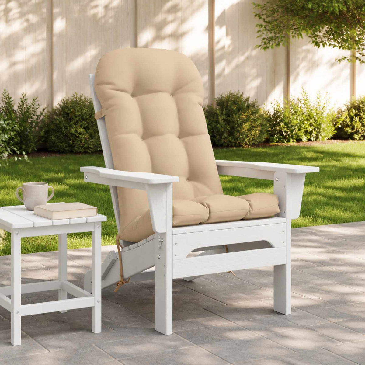 vidaXL Adirondack Chair Cushion PUTTEN 100% Polyester Cream