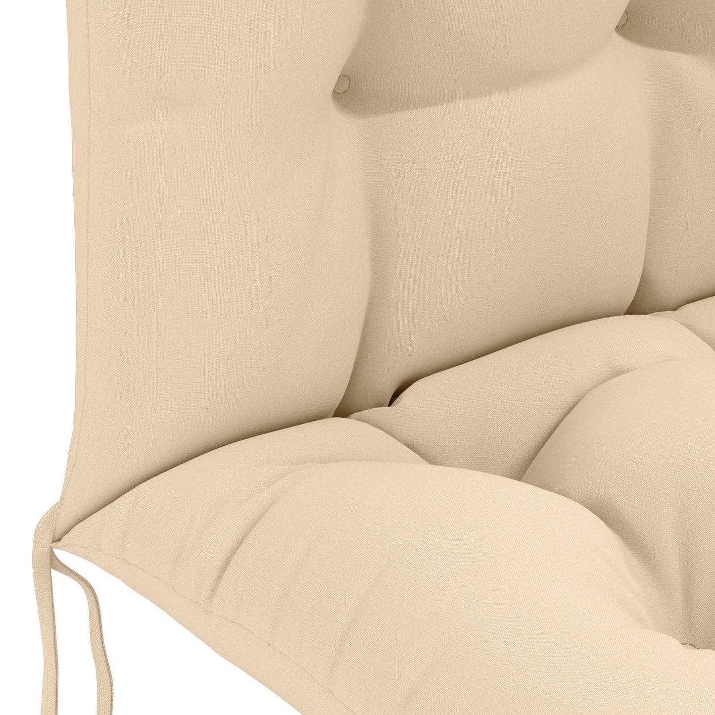 vidaXL Sun Lounger Cushion PUTTEN 100% Polyester Cream