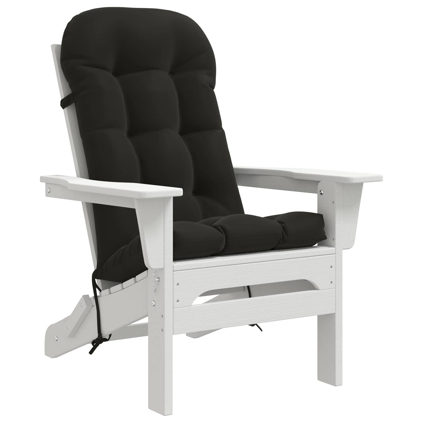 vidaXL Sun Lounger Cushion PUTTEN 100% Polyester Black