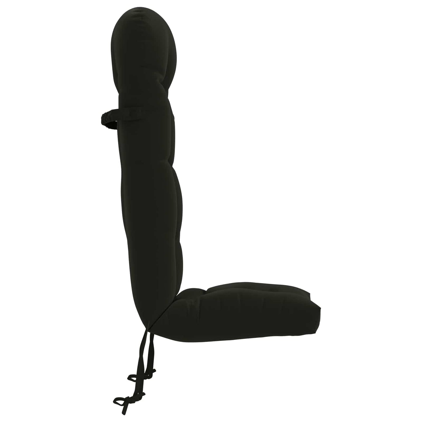 vidaXL Sun Lounger Cushion PUTTEN 100% Polyester Black