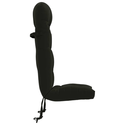 vidaXL Sun Lounger Cushion PUTTEN 100% Polyester Black