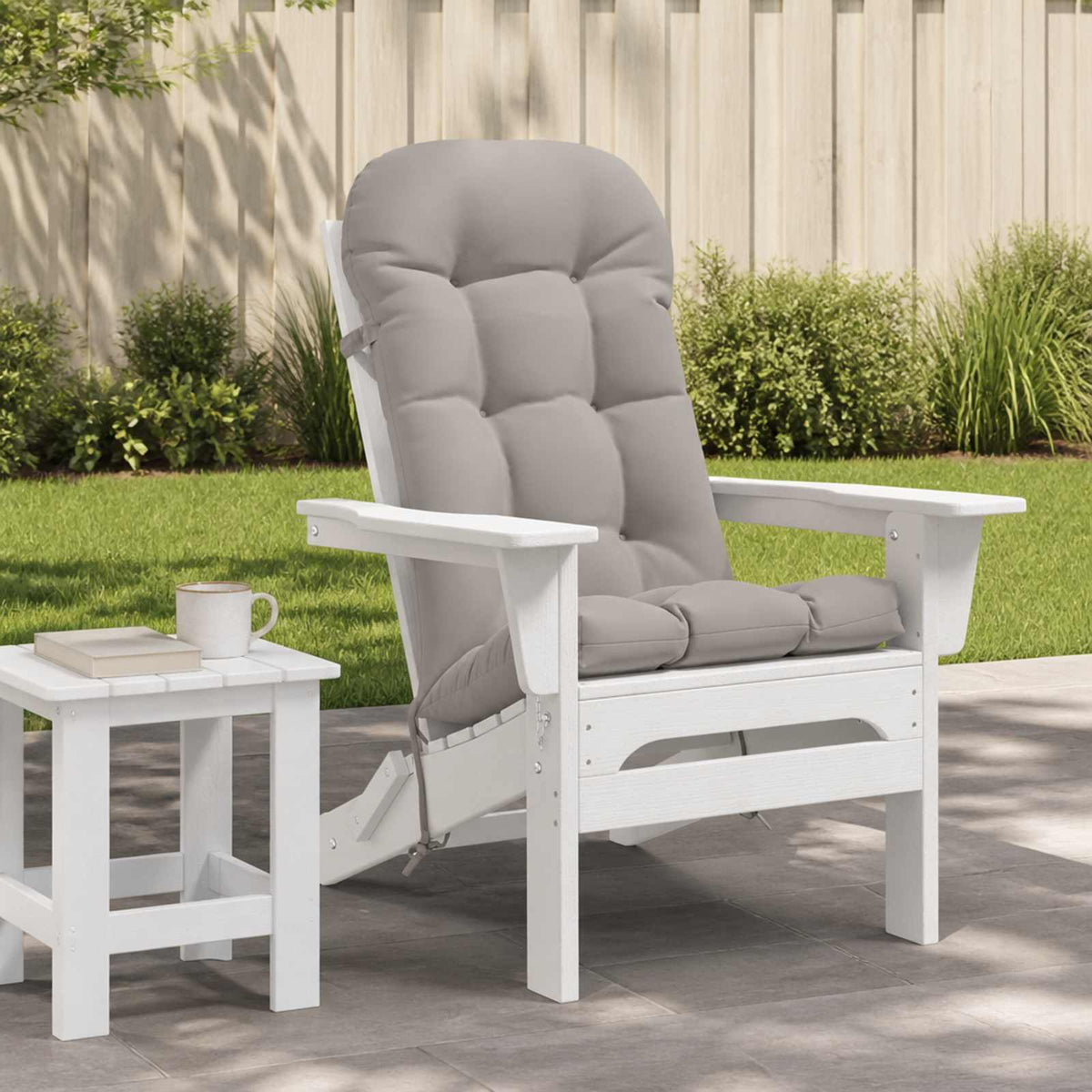 vidaXL Adirondack Chair Cushion PUTTEN 100% Polyester Grey