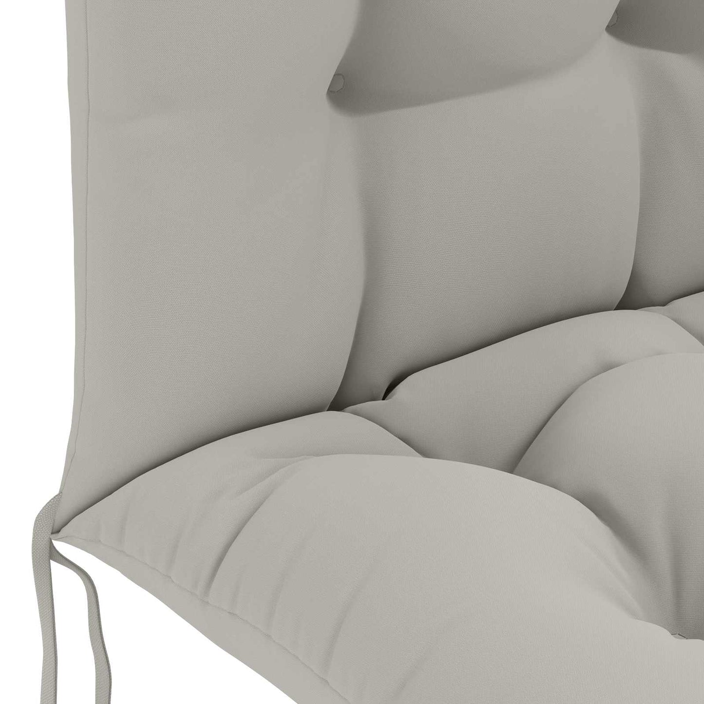 vidaXL Sun Lounger Cushion PUTTEN 100% Polyester Grey 48 x 112 x 10 cm