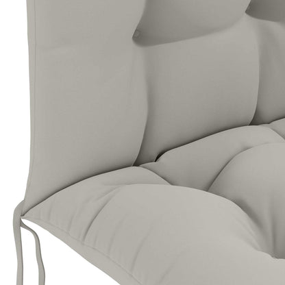 vidaXL Sun Lounger Cushion PUTTEN 100% Polyester Grey 48 x 112 x 10 cm