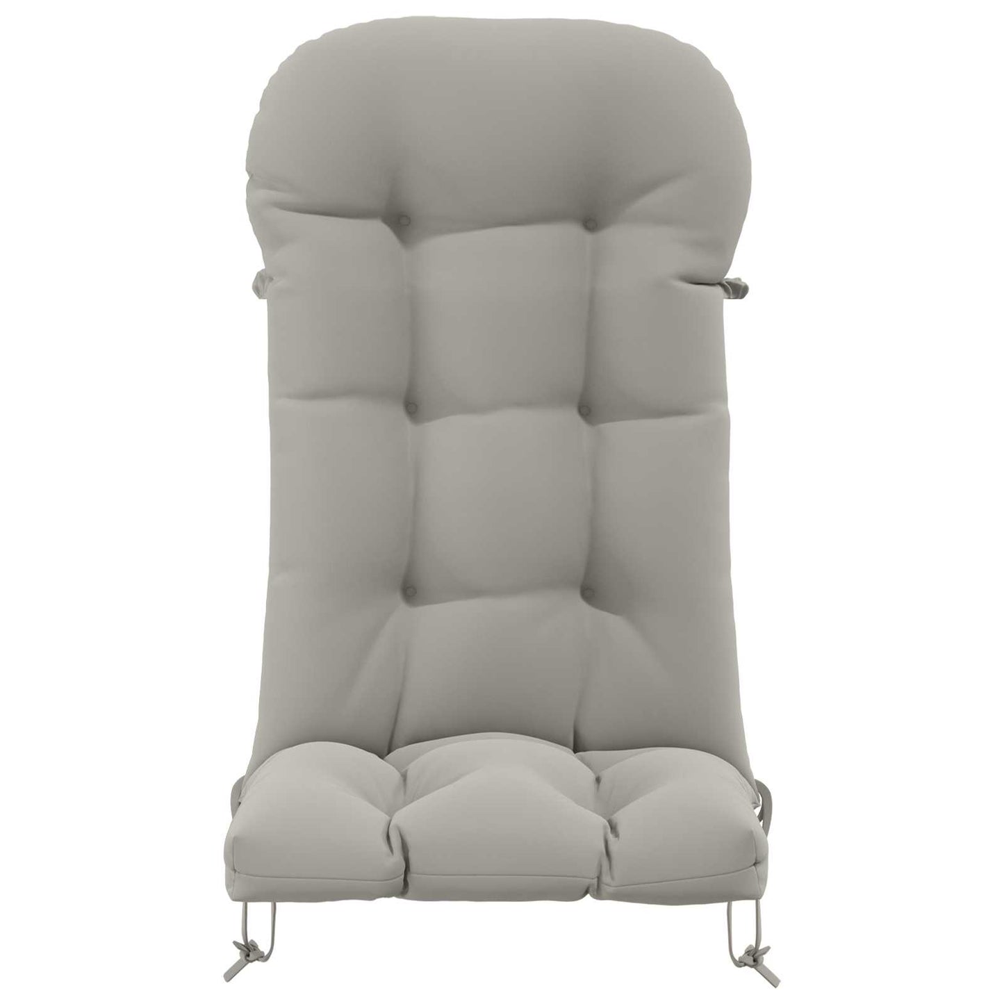 vidaXL Sun Lounger Cushion PUTTEN 100% Polyester Grey 48 x 112 x 10 cm