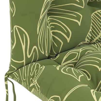 vidaXL Sun Lounger Cushion PUTTEN 100% Polyester Leaf Design