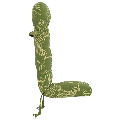 vidaXL Sun Lounger Cushion PUTTEN 100% Polyester Leaf Design