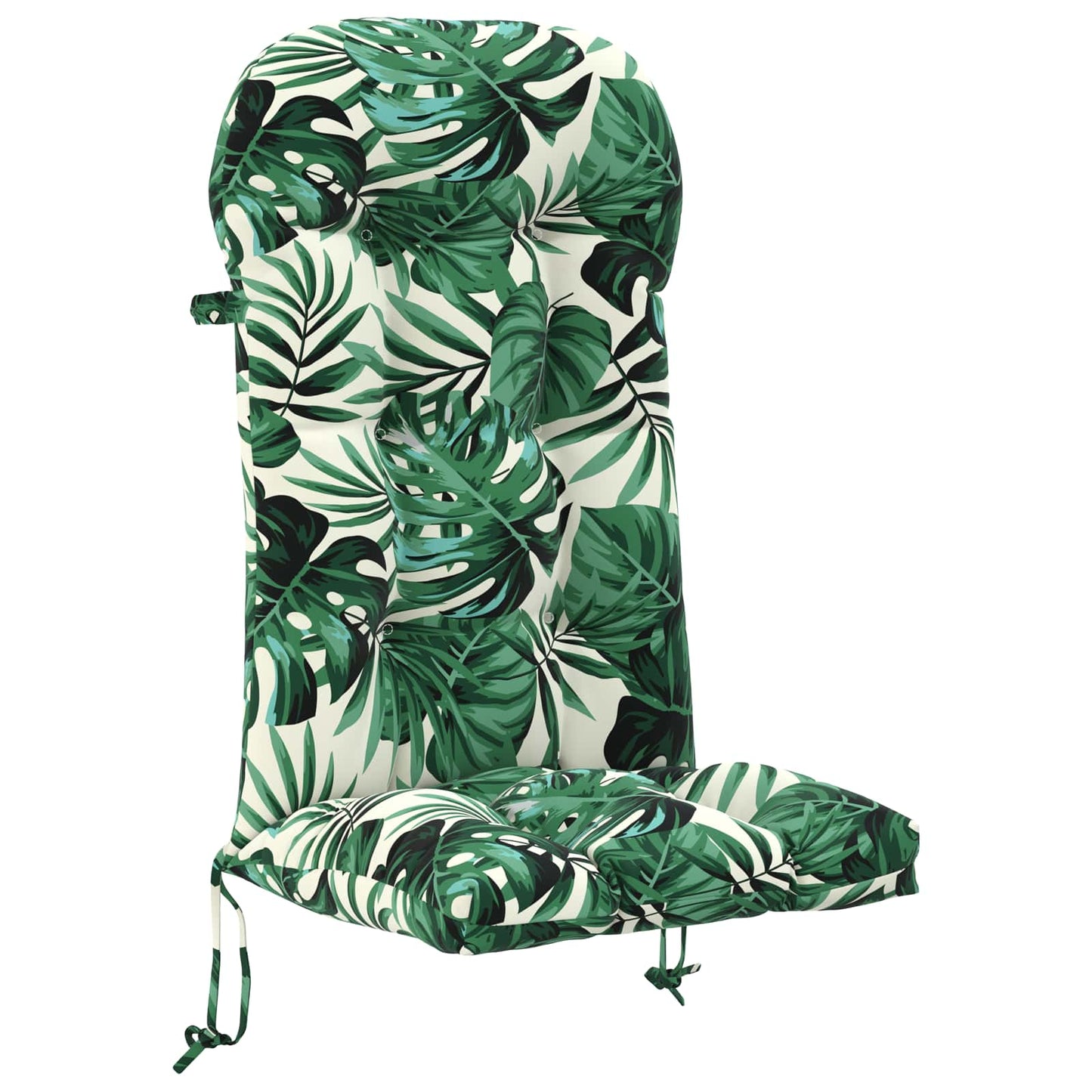 vidaXL Sun Lounger Cushion PUTTEN 100% Polyester Leaf Pattern