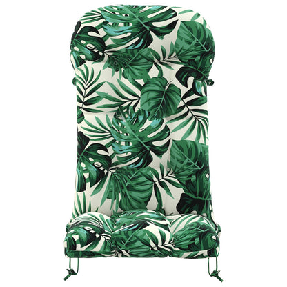 vidaXL Sun Lounger Cushion PUTTEN 100% Polyester Leaf Pattern