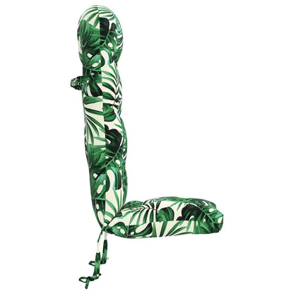 vidaXL Sun Lounger Cushion PUTTEN 100% Polyester Leaf Pattern