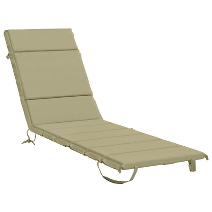 vidaXL Sunlounger Cushion GEMERT 100% Polyester Light Green