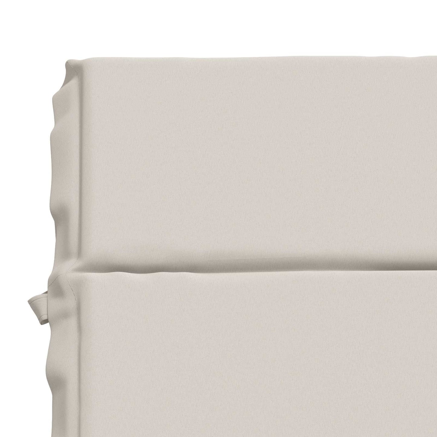 vidaXL Sunlounger Cushion GEMERT 100% Polyester White 200 x 50 x 3 cm