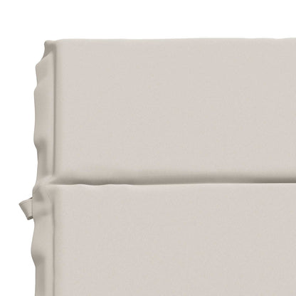 vidaXL Sunlounger Cushion GEMERT 100% Polyester White 200 x 50 x 3 cm