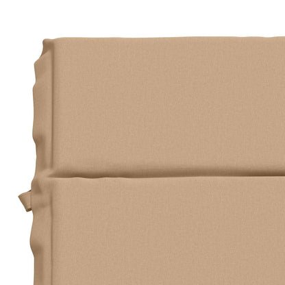 vidaXL Sunlounger Cushion GEMERT 100% Polyester Sand 200 x 50 x 3 cm