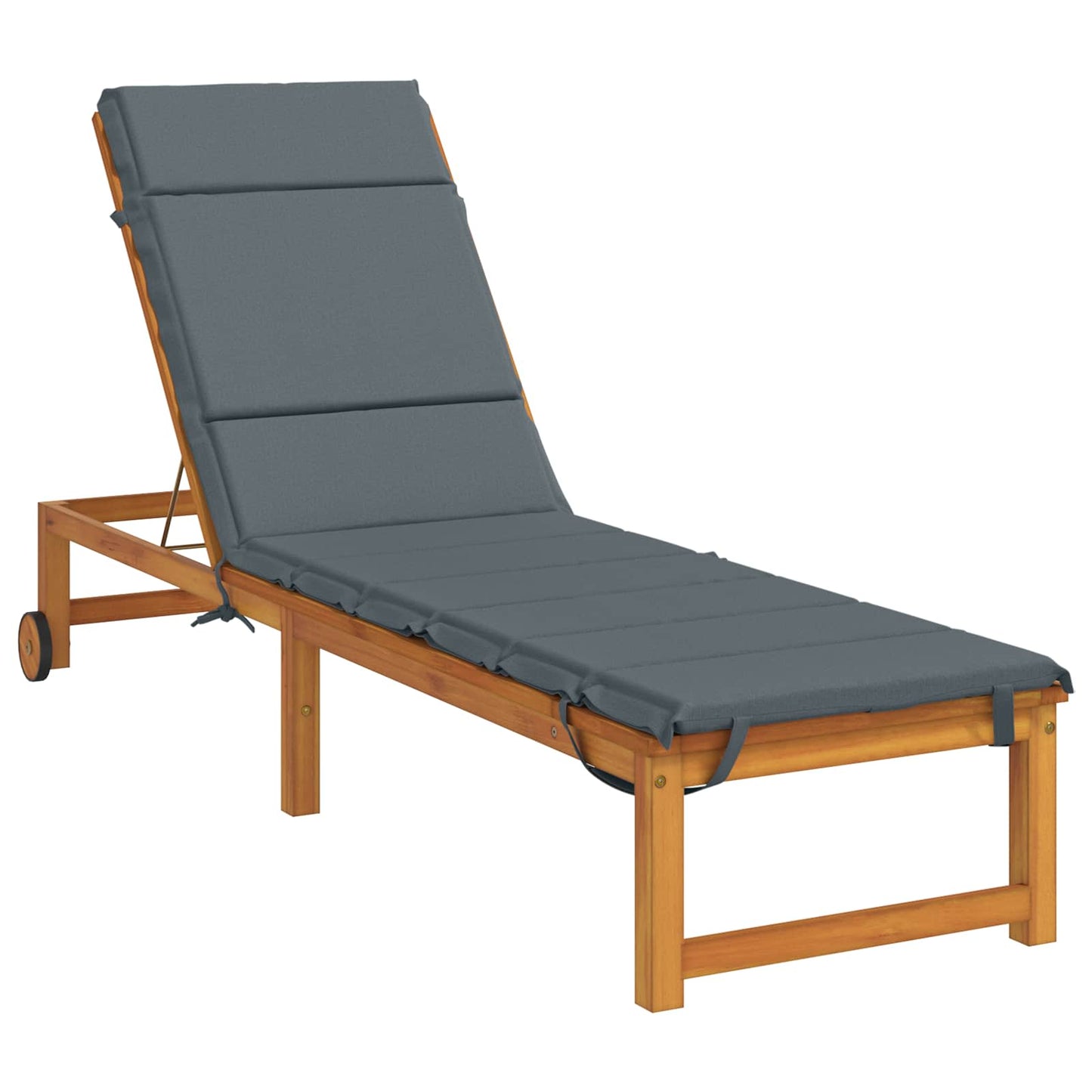 vidaXL Sunlounger Cushion GEMERT 100% Polyester Blue 200 x 50 x 3 cm