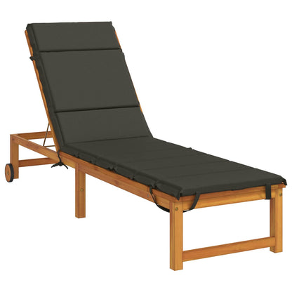 vidaXL Sunlounger Cushion GEMERT 100% Polyester Anthracite