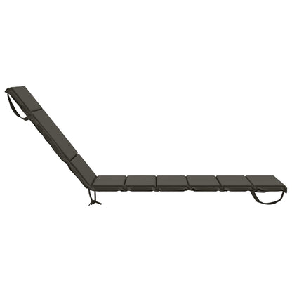 vidaXL Sunlounger Cushion GEMERT 100% Polyester Anthracite