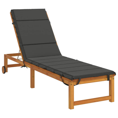 vidaXL Sunlounger Cushion GEMERT 100% Polyester Anthracite