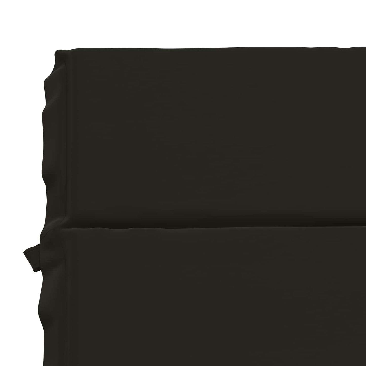 vidaXL Sunlounger Cushion GEMERT 100% Polyester Black 200 x 50 x 3 cm