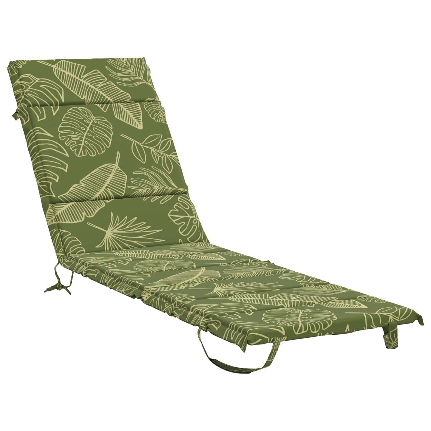 vidaXL Sunlounger Cushion GEMERT 100% Polyester Leaf Design