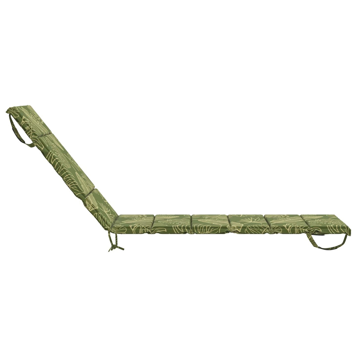 vidaXL Sunlounger Cushion GEMERT 100% Polyester Leaf Design