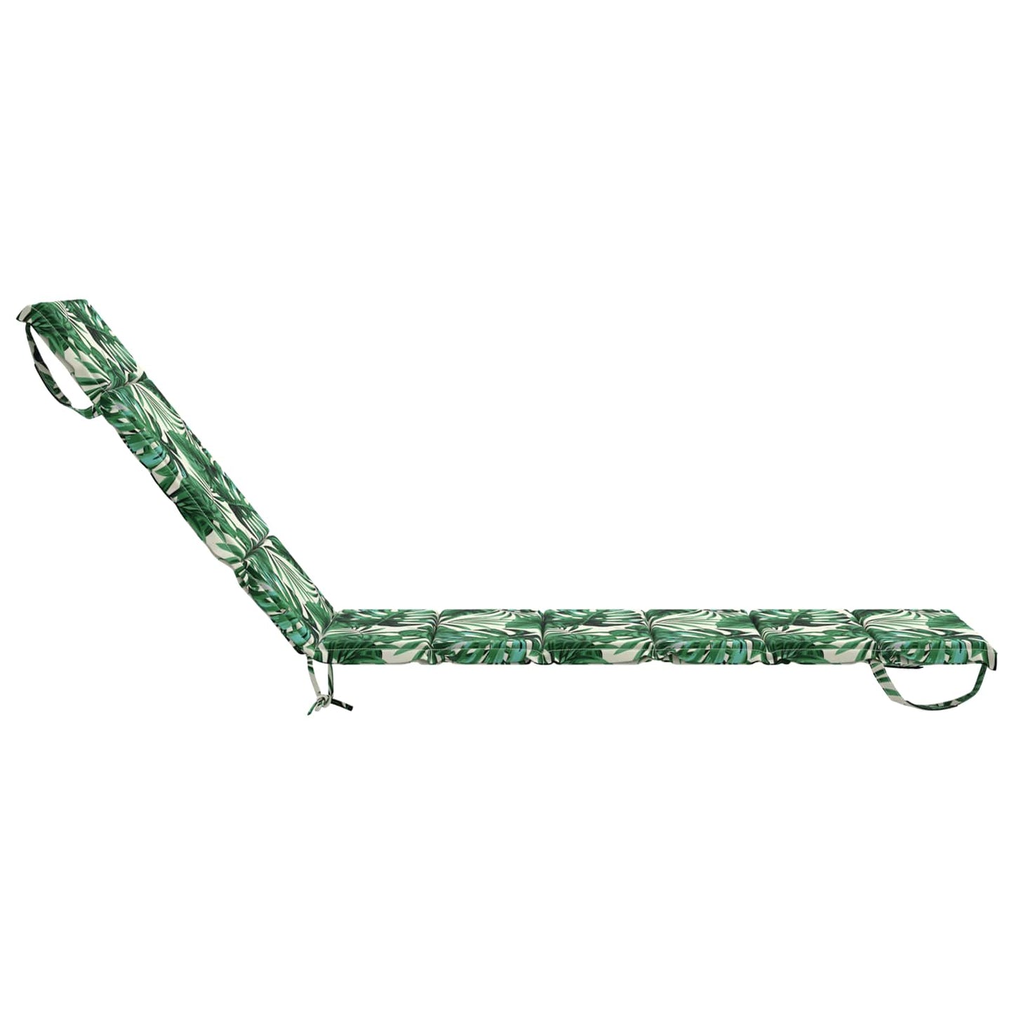 vidaXL Sunlounger Cushion GEMERT 100% Polyester Leaf Pattern