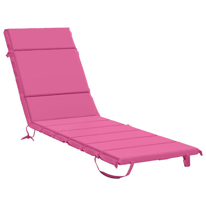 vidaXL Sunlounger Cushion GEMERT 100% Polyester Pink 200 x 50 x 3 cm