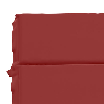 vidaXL Sunlounger Cushion GEMERT 100% Polyester Wine Red