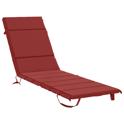 vidaXL Sunlounger Cushion GEMERT 100% Polyester Wine Red