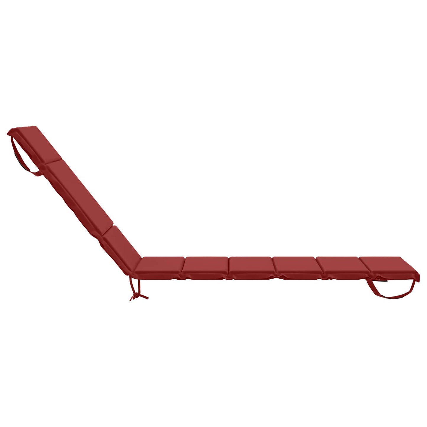 vidaXL Sunlounger Cushion GEMERT 100% Polyester Wine Red