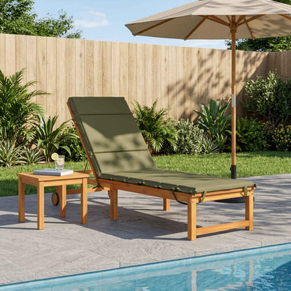 vidaXL Sunlounger Cushion GEMERT 100% Polyester Olive Green