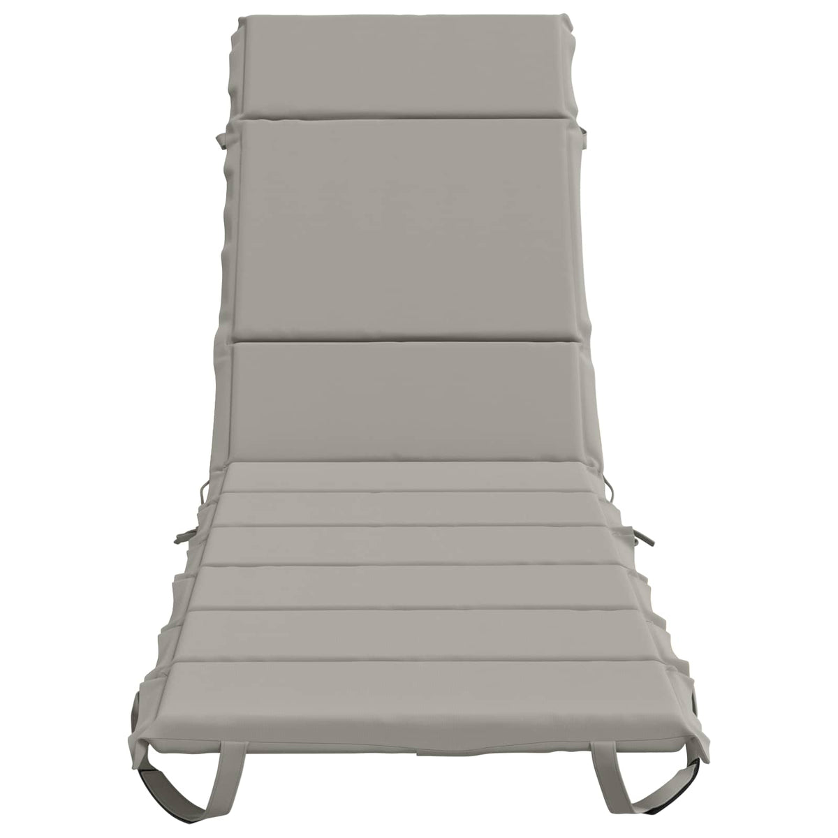 vidaXL Sunlounger Cushion GEMERT 100% Polyester Grey 200 x 55 x 3 cm