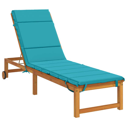 vidaXL Sunlounger Cushion GEMERT 100% Polyester Turquoise