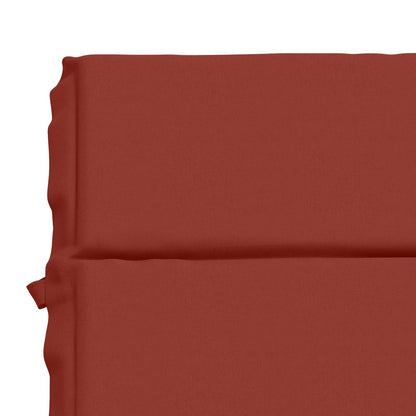 vidaXL Sunlounger Cushion GEMERT 100% Polyester Red 200 x 60 x 3 cm
