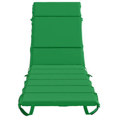 vidaXL Sunlounger Cushion GEMERT 100% Polyester Green 200 x 60 x 3 cm