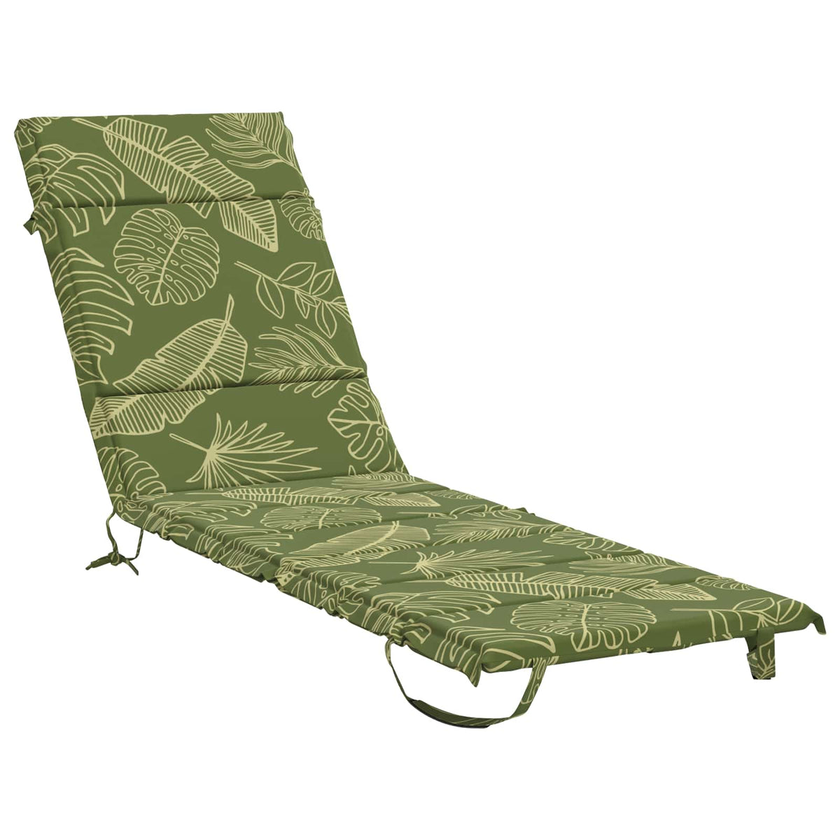 vidaXL Sunlounger Cushion GEMERT 100% Polyester Leaf Design