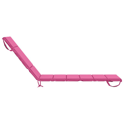 vidaXL Sunlounger Cushion GEMERT 100% Polyester Pink 200 x 60 x 3 cm