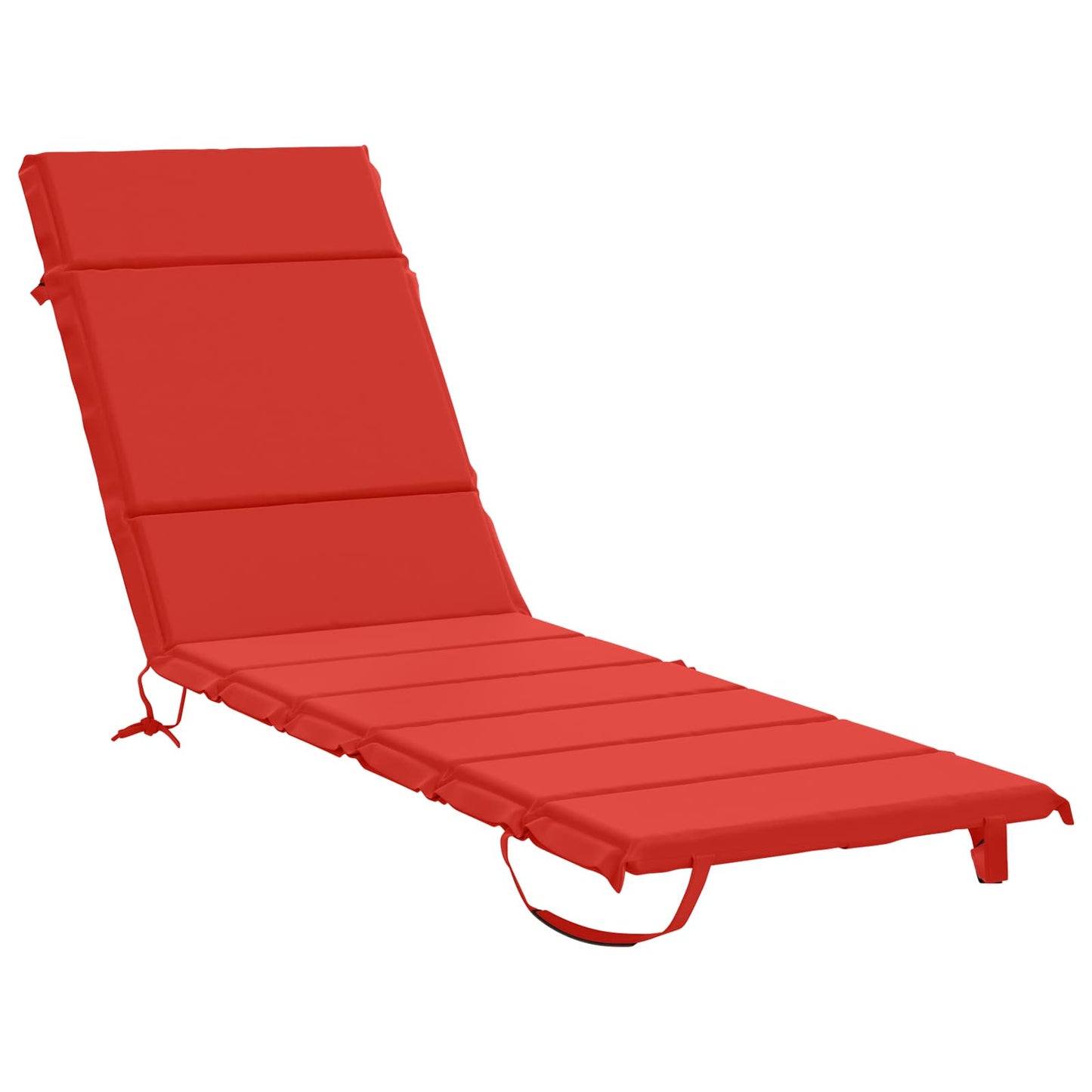vidaXL Sunlounger Cushion GEMERT 100% Polyester Red 200 x 60 x 3 cm