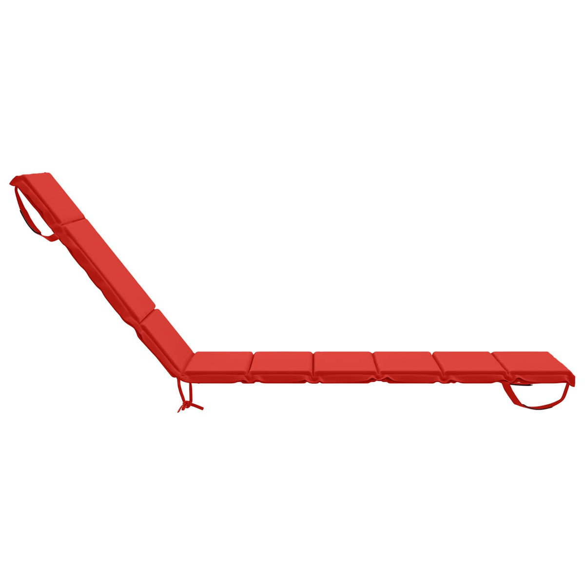 vidaXL Sunlounger Cushion GEMERT 100% Polyester Red 200 x 60 x 3 cm