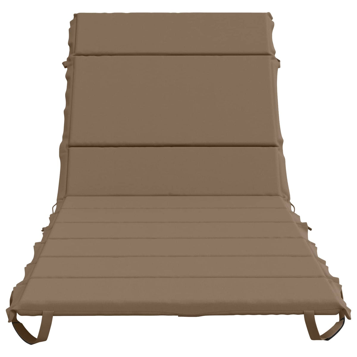 vidaXL Sunlounger Cushion GEMERT 100% Polyester Taupe 200 x 70 x 3 cm