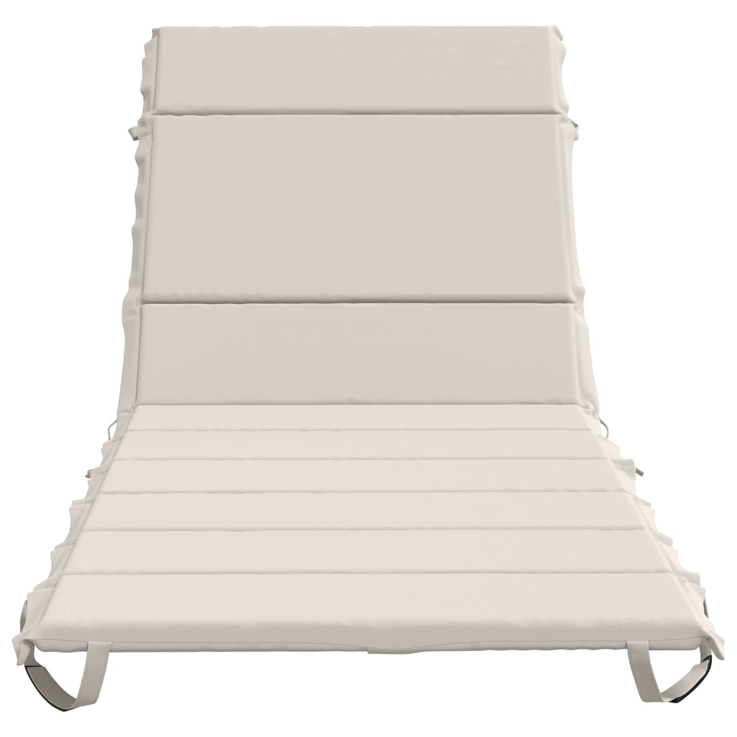 vidaXL Sunlounger Cushion GEMERT 100% Polyester White 200 x 70 x 3 cm