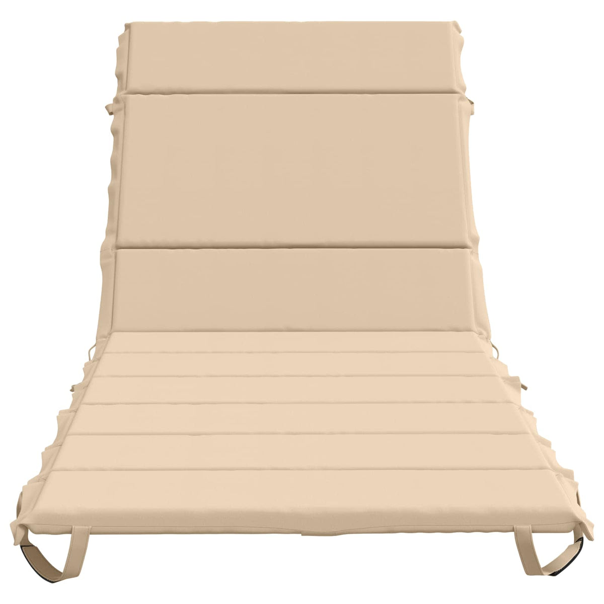 vidaXL Sunlounger Cushion GEMERT 100% Polyester Cream 200 x 70 x 3 cm