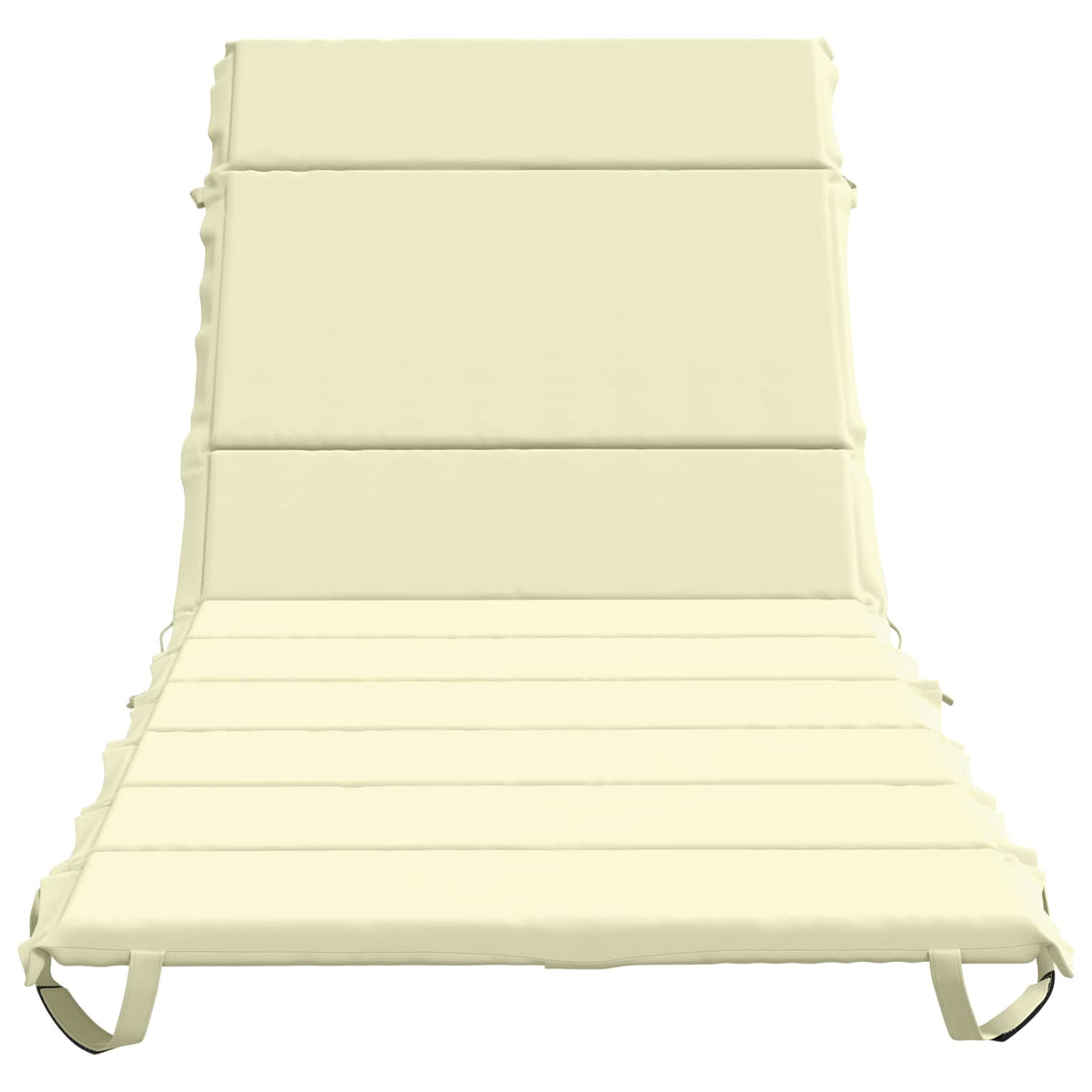 vidaXL Sunlounger Cushion GEMERT 100% Polyester Cream 200 x 70 x 3 cm