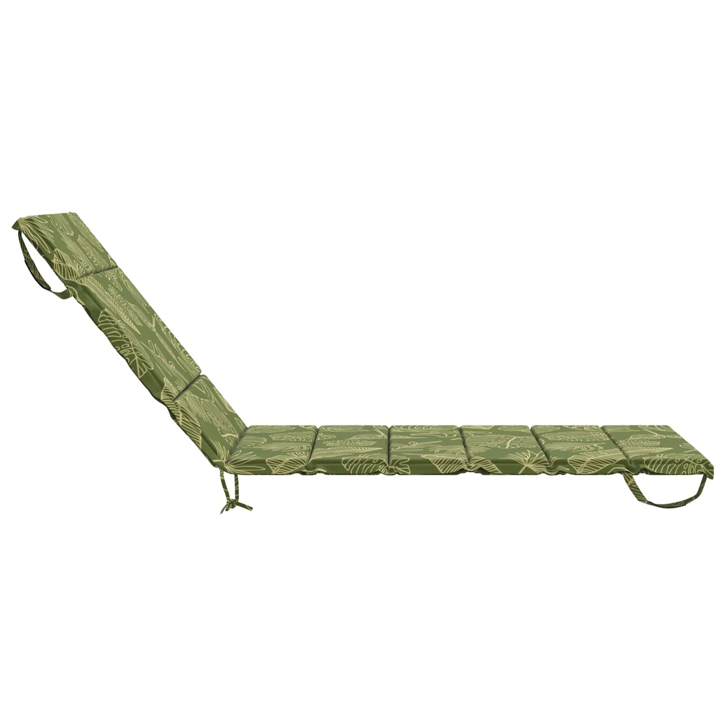vidaXL Sunlounger Cushion GEMERT 100% Polyester Leaf Design