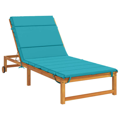 vidaXL Sunlounger Cushion GEMERT 100% Polyester Turquoise